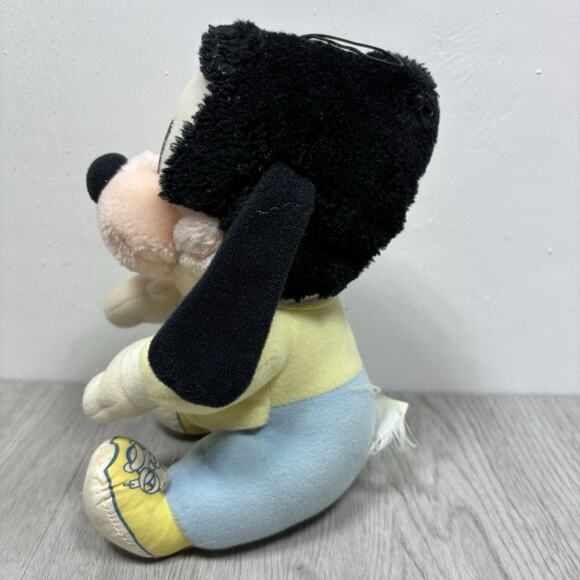 Vintage Pink Baby Minnie Mouse Crawling Plush Stuffed Animal Goofy 1984 - Picture 9 of 13